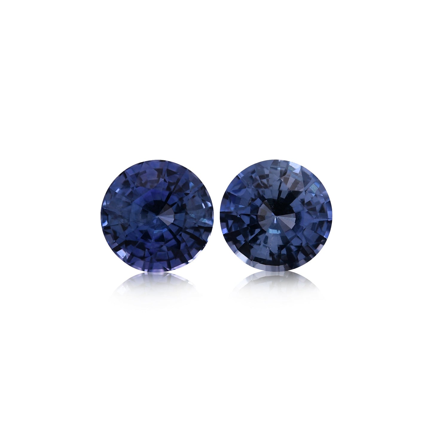 1,74 Karat blauer runder Saphir aus Sri Lanka