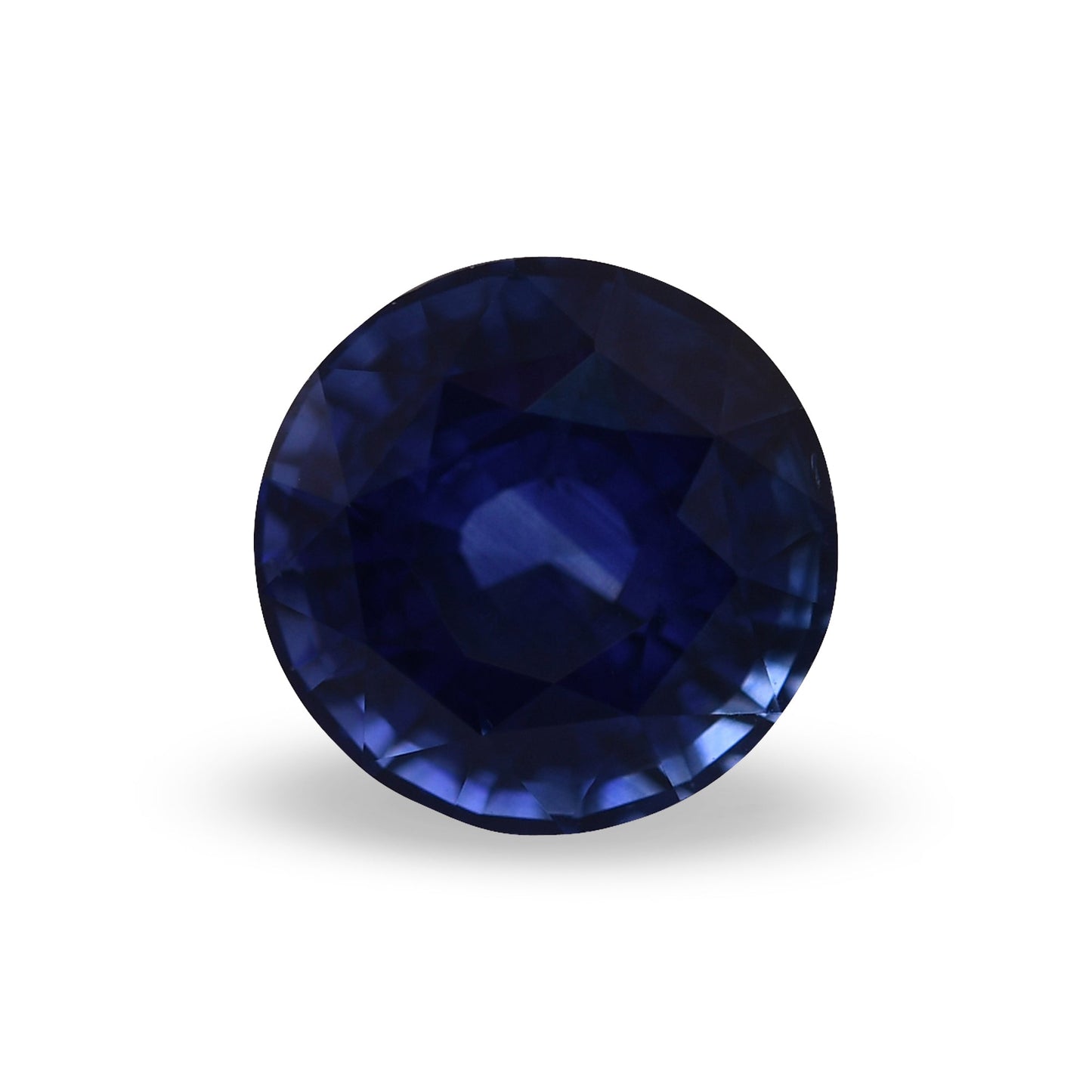 2,38 Karat blauer runder Saphir aus Sri Lanka