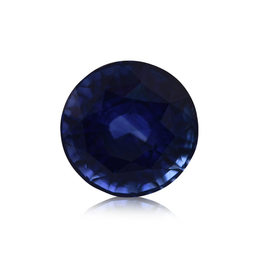 2,38 Karat blauer runder Saphir aus Sri Lanka