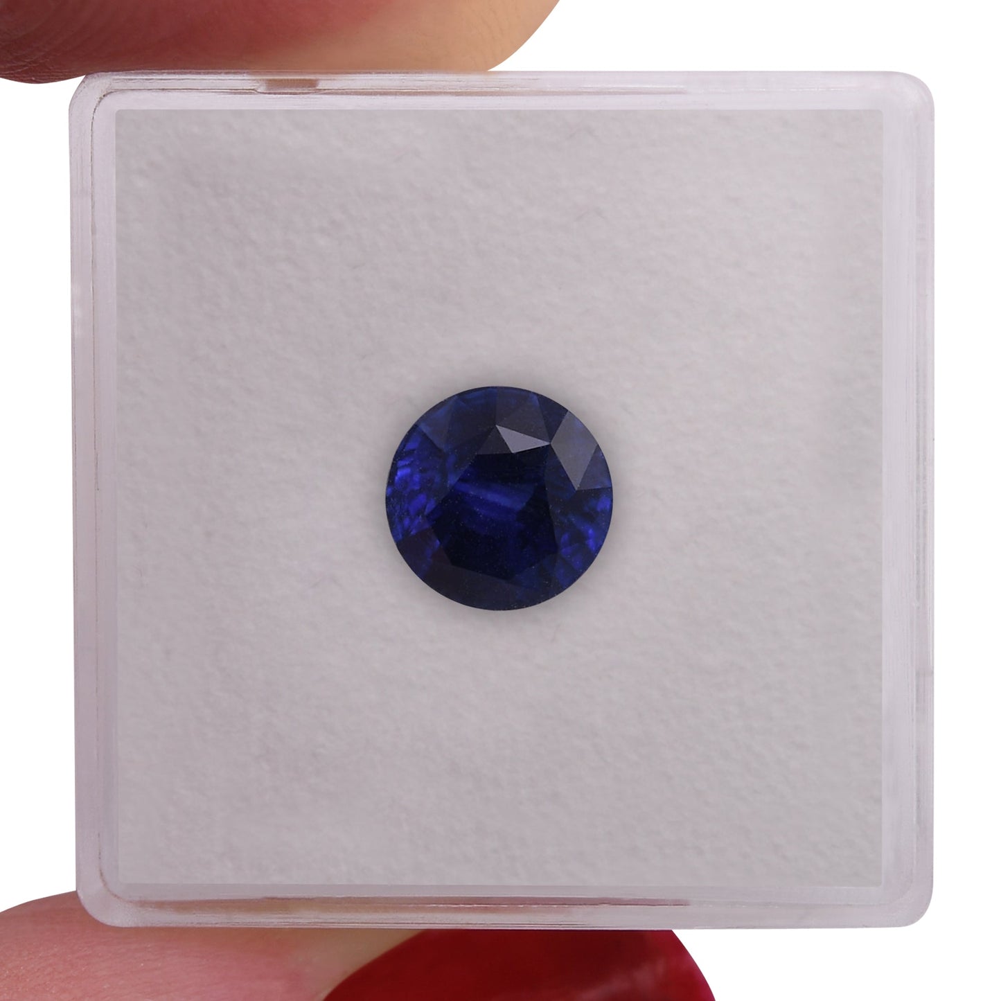 2,38 Karat blauer runder Saphir aus Sri Lanka