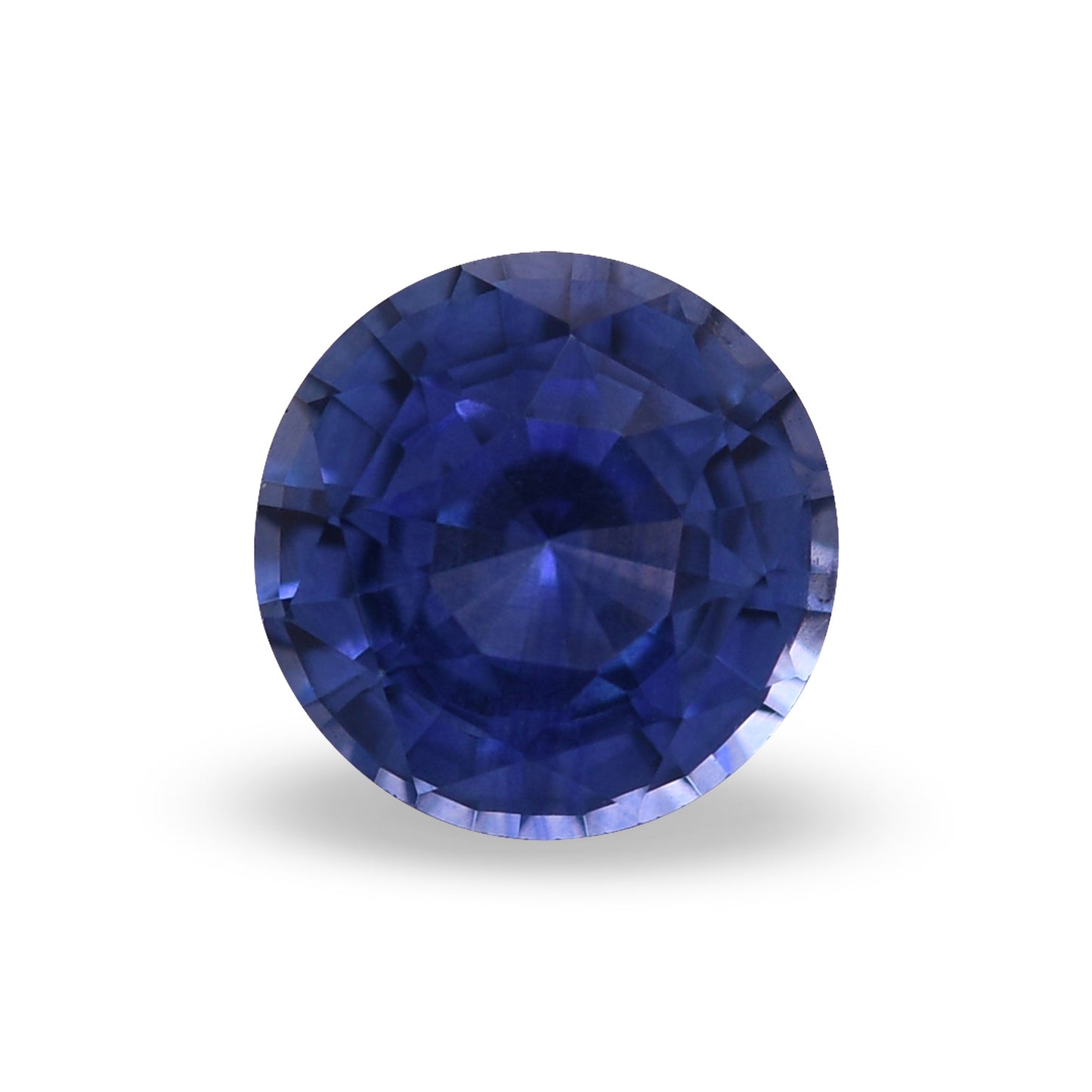 1,53 Karat blauer runder Saphir aus Sri Lanka