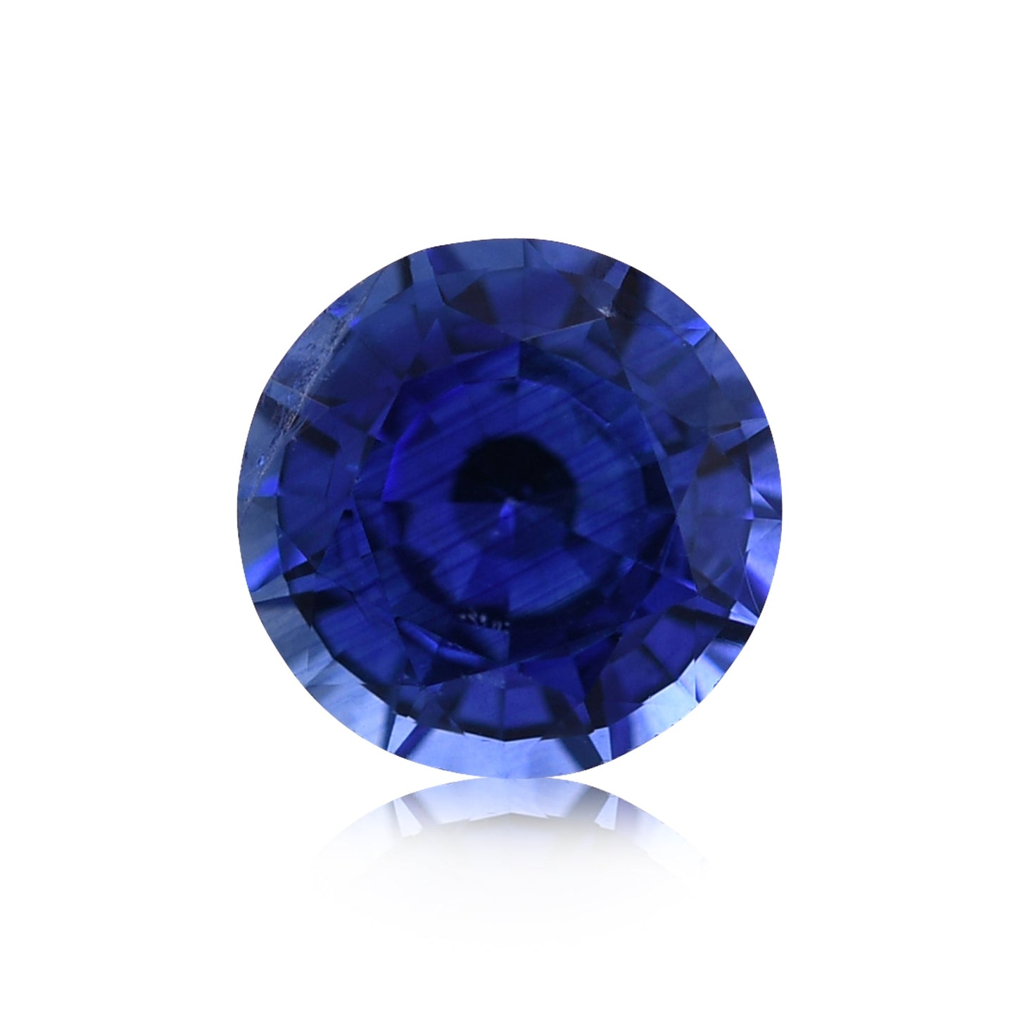 1,61 Karat blauer runder Saphir aus Sri Lanka