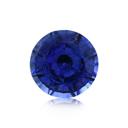 1,61 Karat blauer runder Saphir aus Sri Lanka