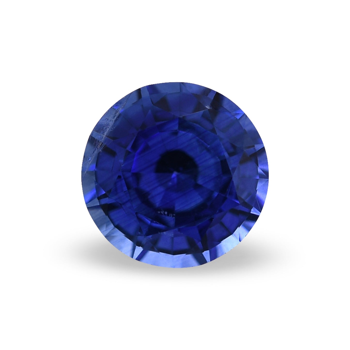 1,61 Karat blauer runder Saphir aus Sri Lanka