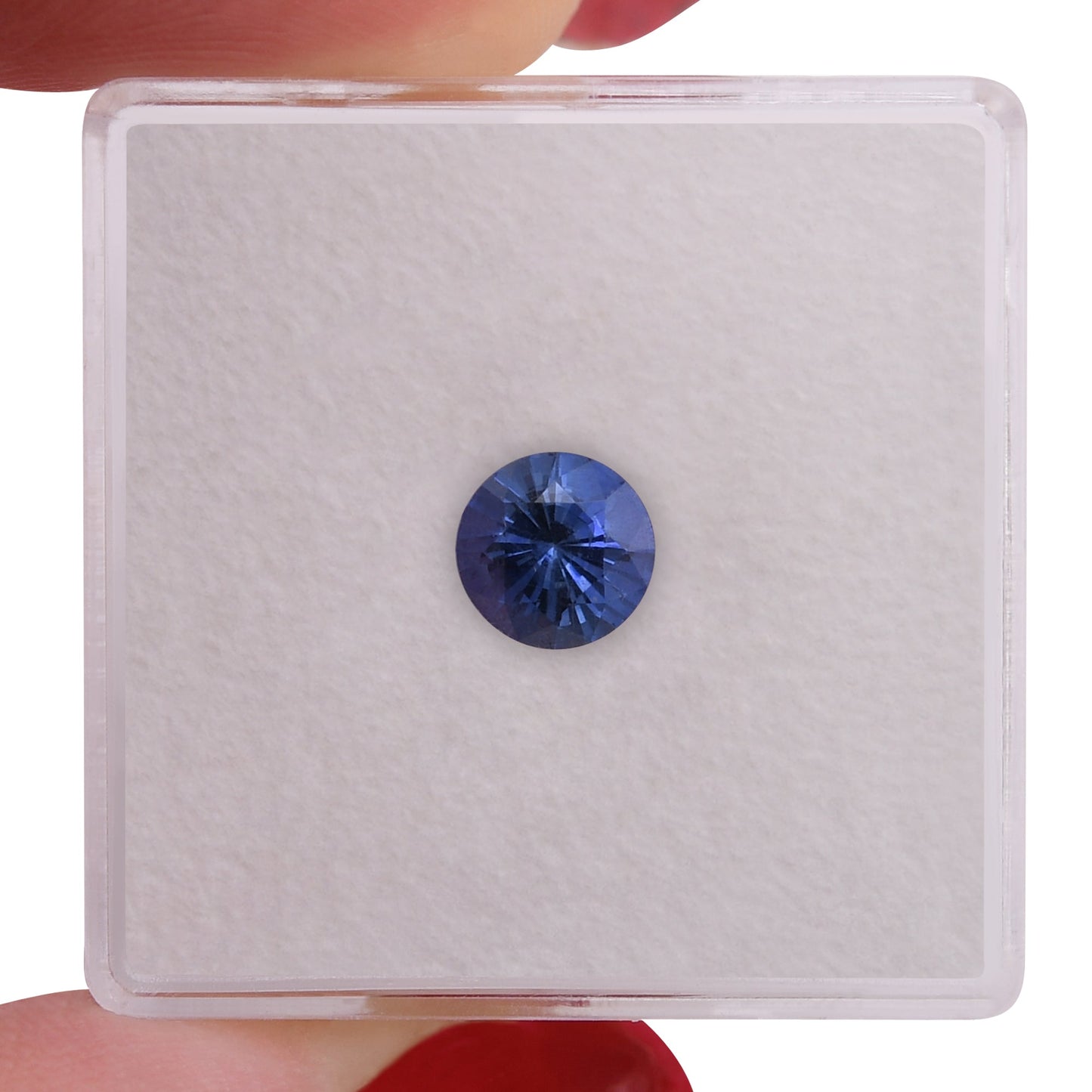 0,97 Karat blauer runder Saphir aus Sri Lanka