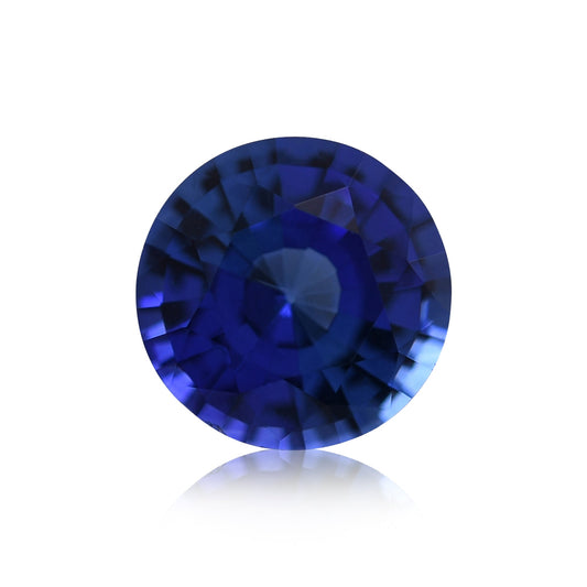 0,92 Karat blauer runder Saphir aus Sri Lanka