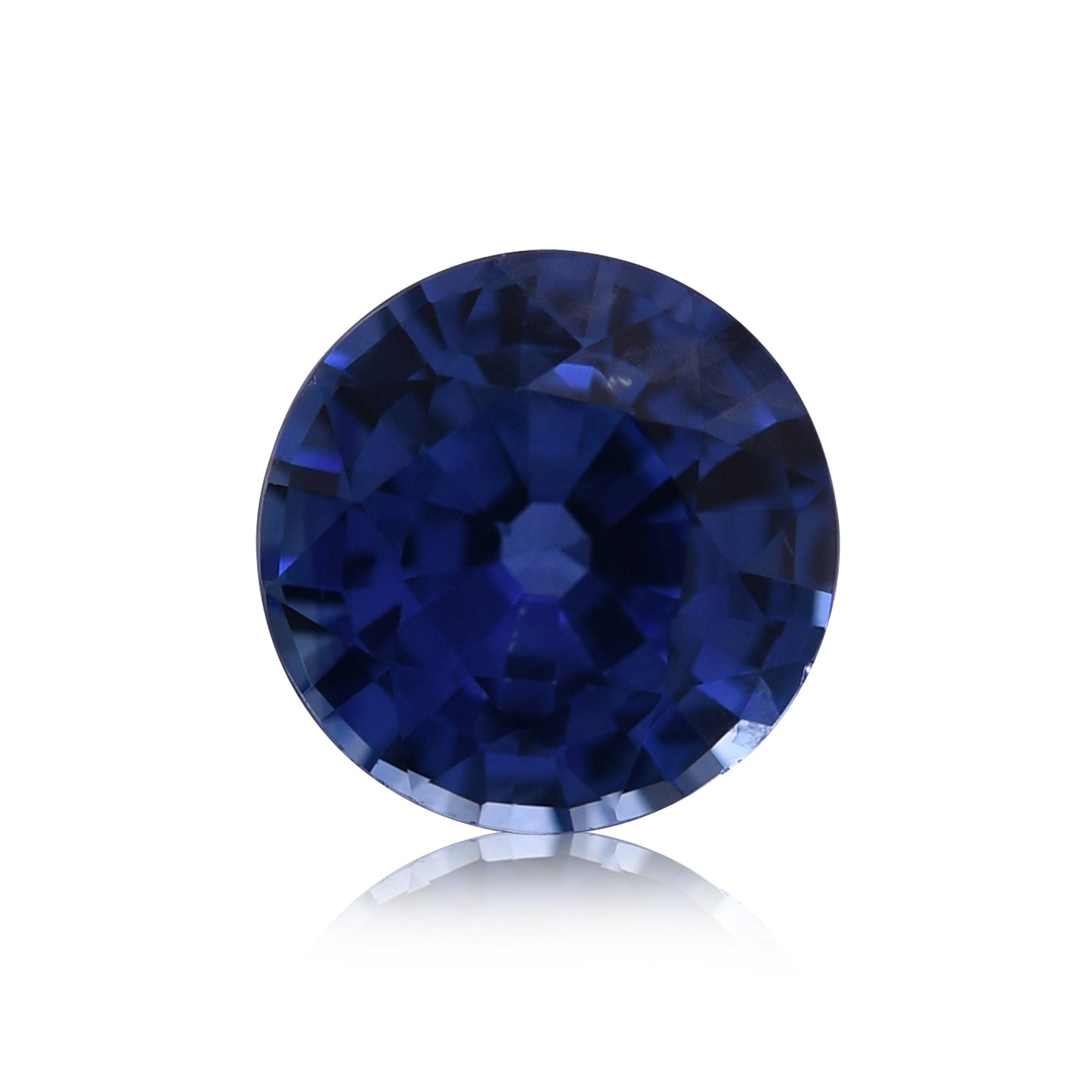 0,96 Karat blauer runder Saphir aus Sri Lanka