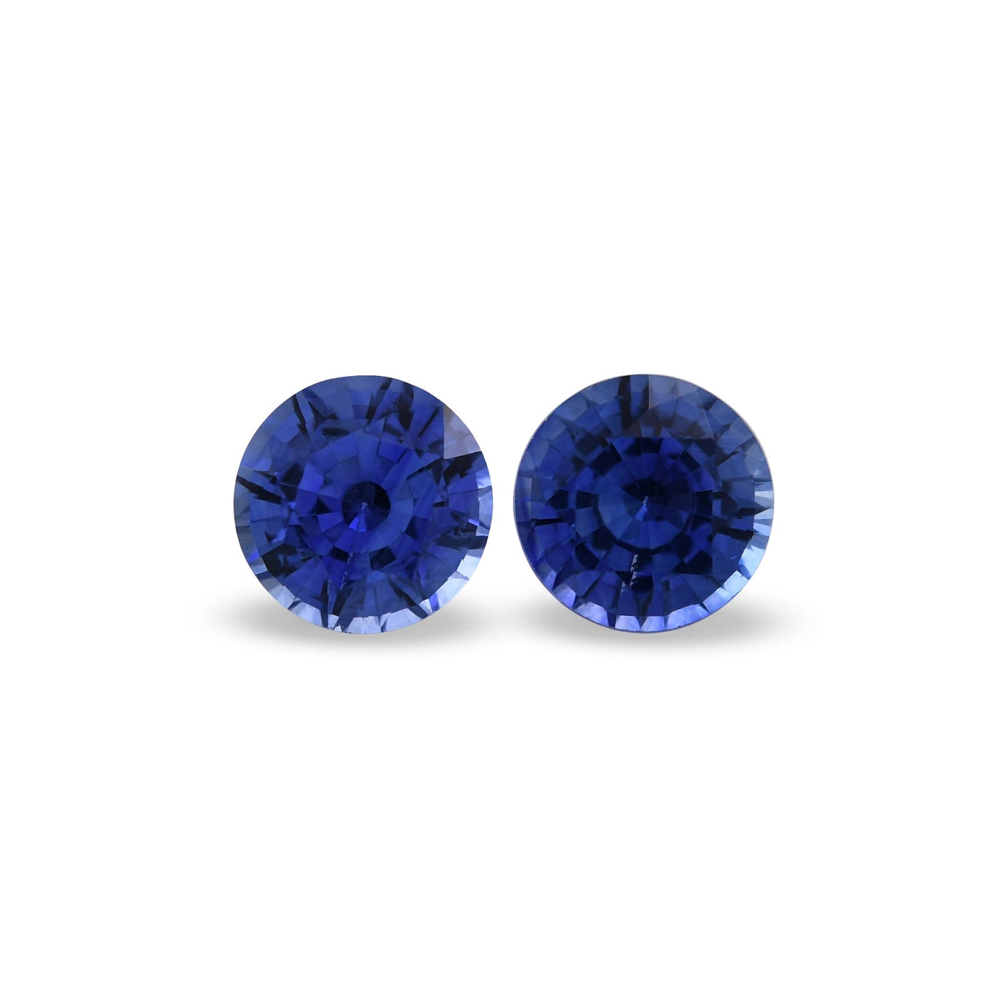 2,07 Karat blauer runder Saphir aus Sri Lanka