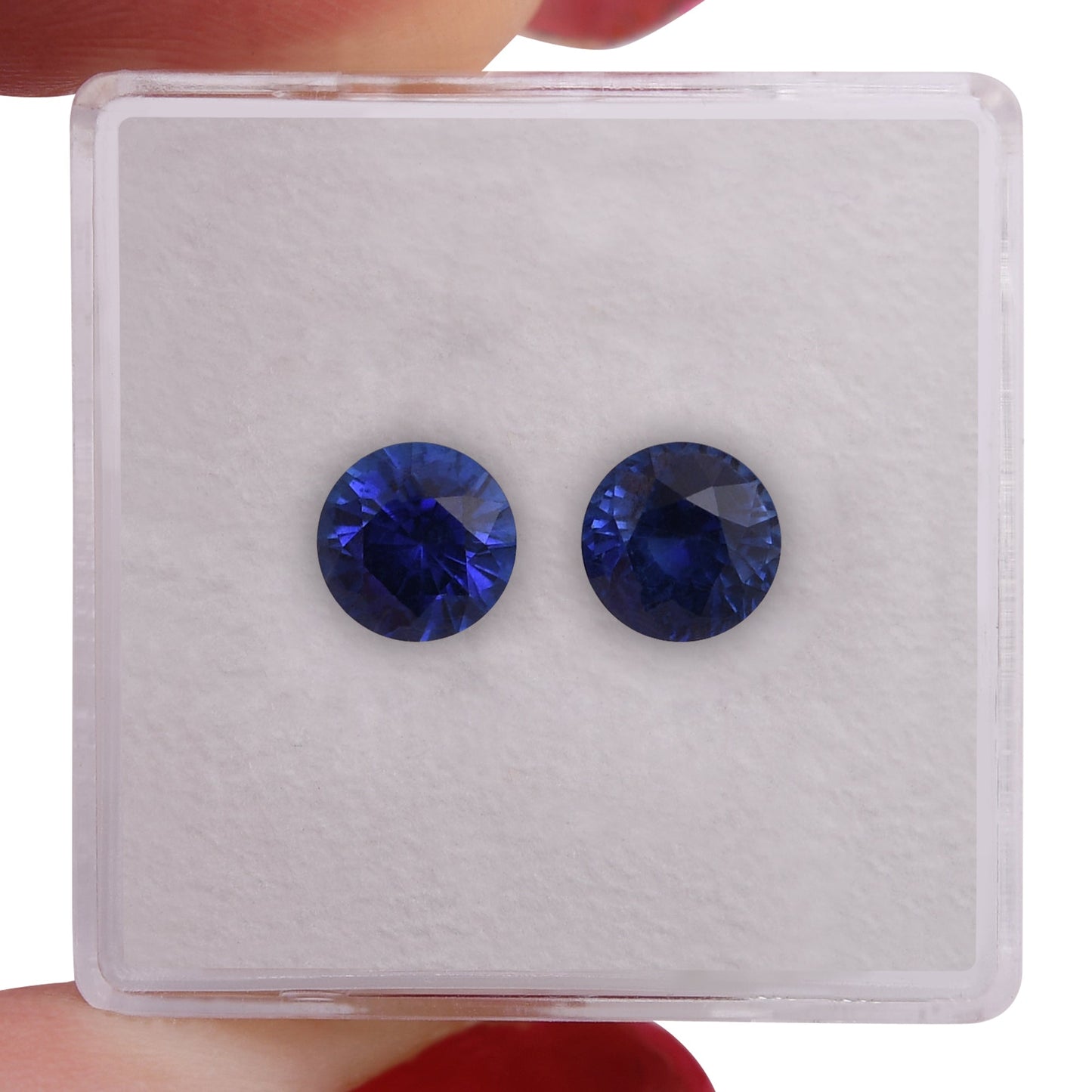 2,28 Karat blauer runder Saphir aus Sri Lanka