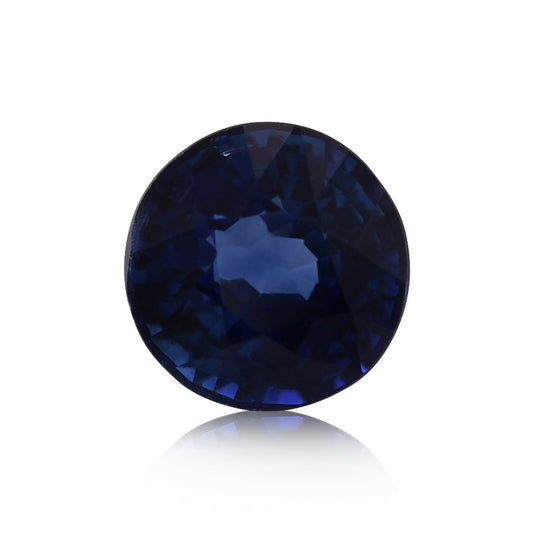 1,25 Karat blauer runder Saphir aus Sri Lanka