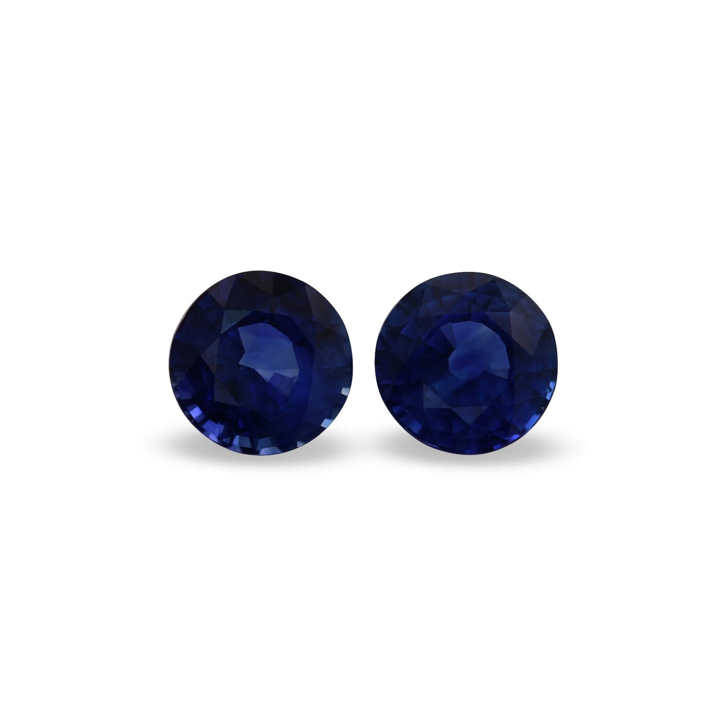 2,06 Karat blauer runder Saphir aus Sri Lanka
