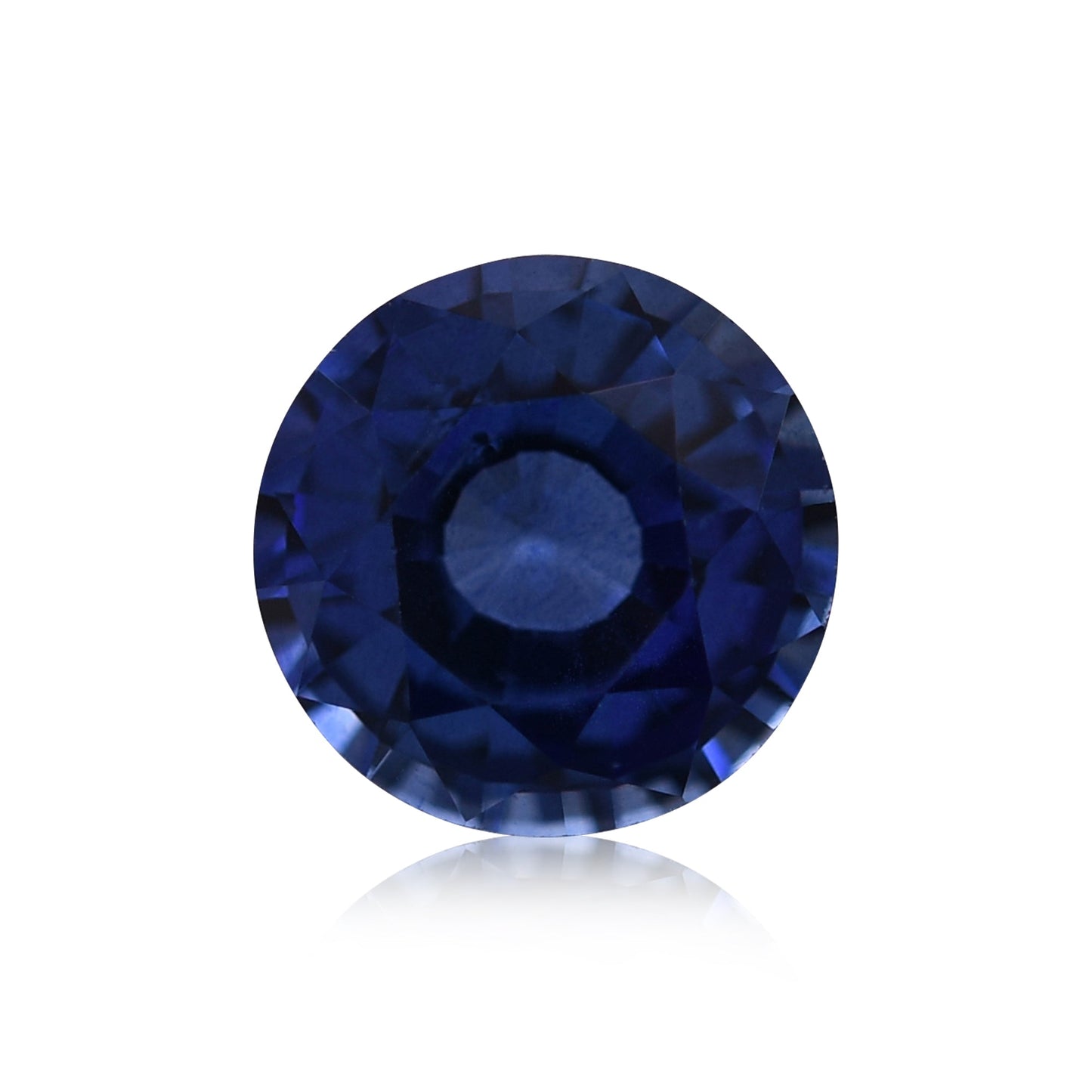 0,91 Karat blauer runder Saphir aus Sri Lanka
