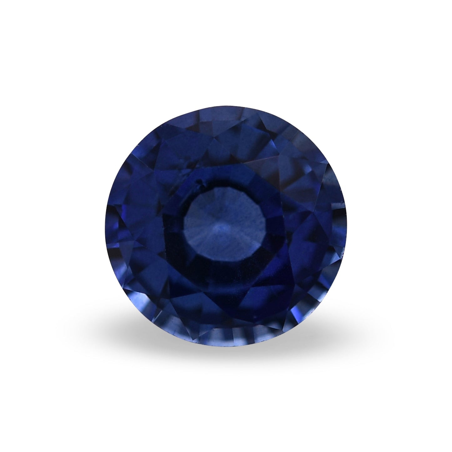 0,91 Karat blauer runder Saphir aus Sri Lanka