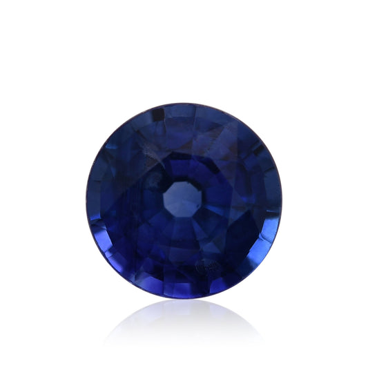 1,10 Karat blauer runder Saphir aus Sri Lanka