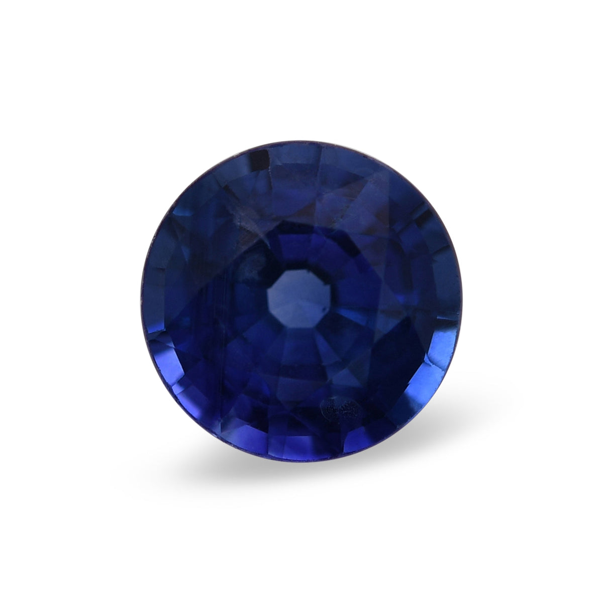 1,10 Karat blauer runder Saphir aus Sri Lanka