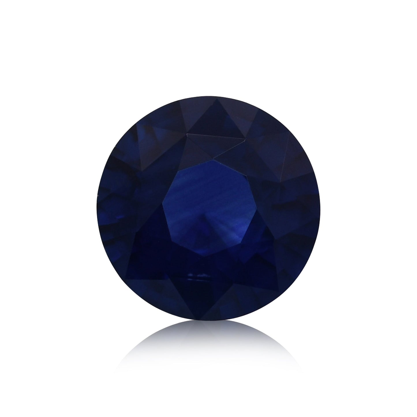 1,21 Karat blauer runder Saphir aus Sri Lanka