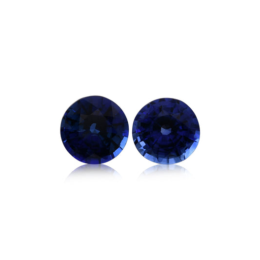 1,92 Karat blauer runder Saphir aus Sri Lanka