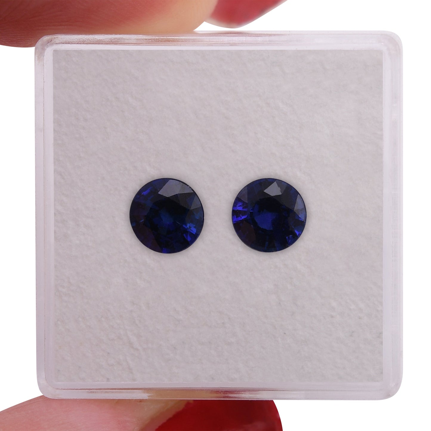 1,87 Karat blauer runder Saphir aus Sri Lanka