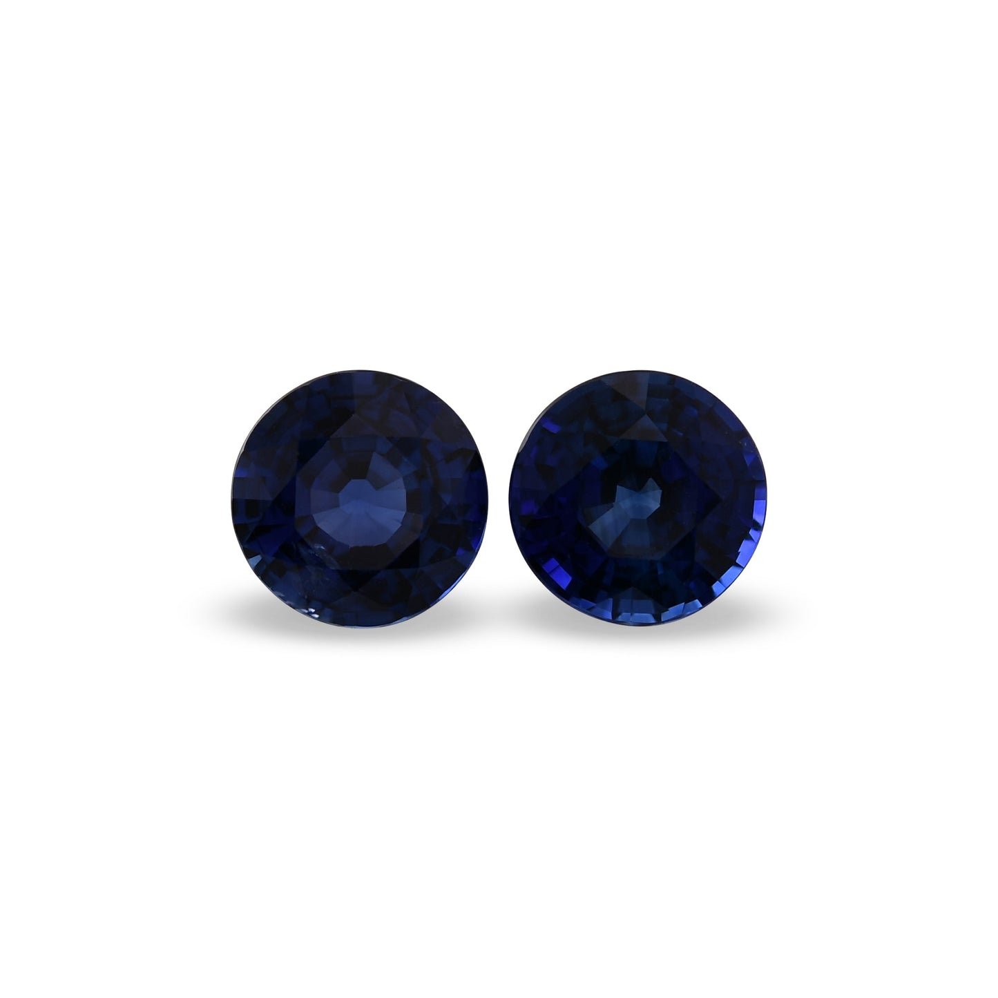 2,57 Karat blauer runder Saphir aus Sri Lanka