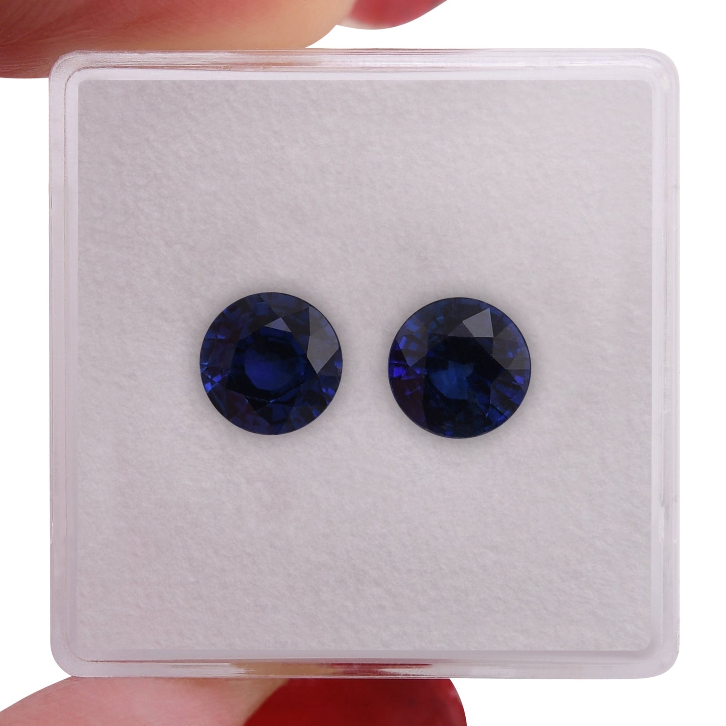 2,57 Karat blauer runder Saphir aus Sri Lanka
