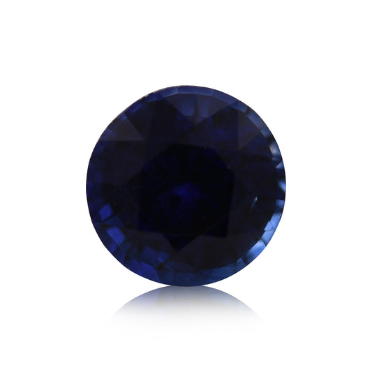 1,29 Karat blauer runder Saphir aus Sri Lanka
