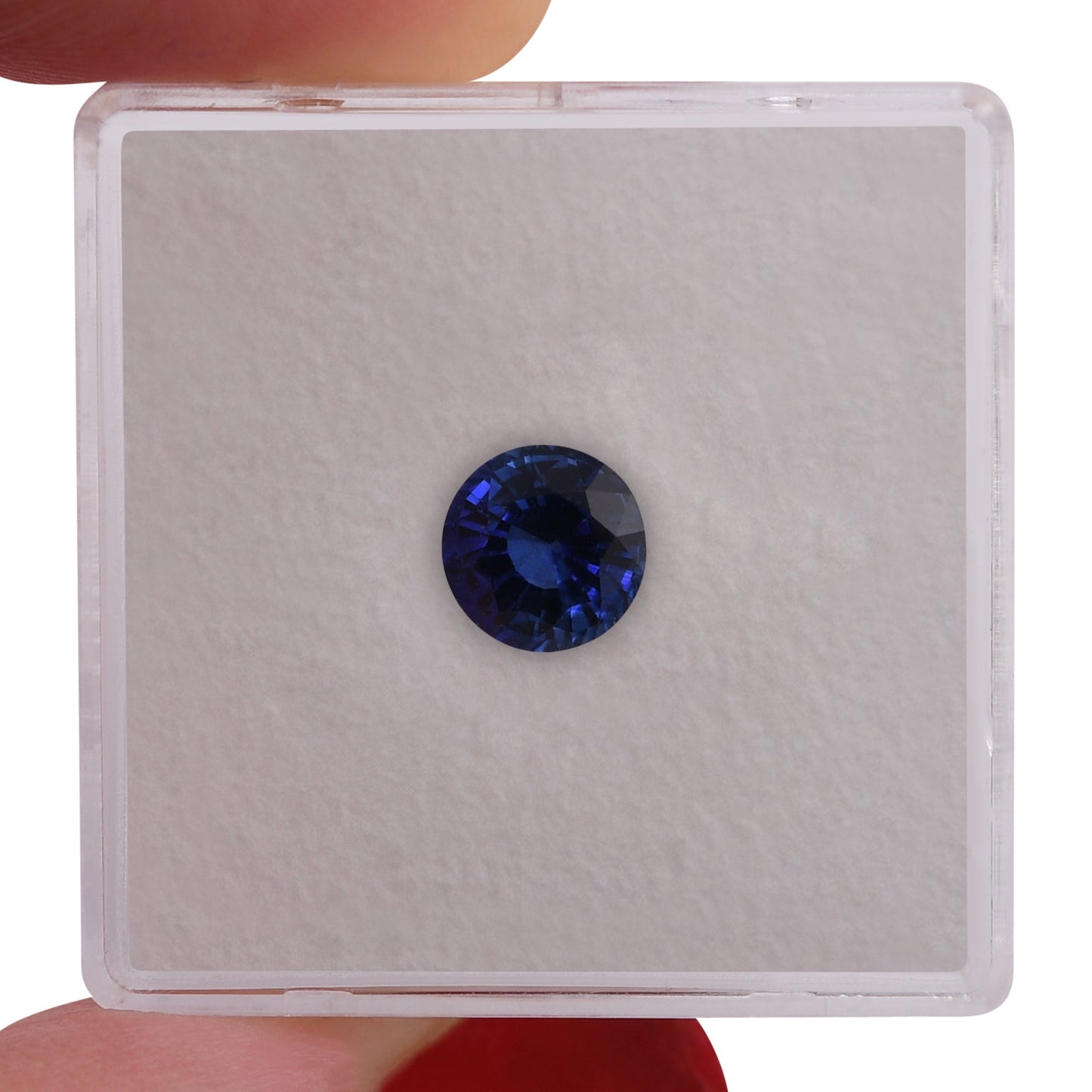 1,19 Karat blauer runder Saphir aus Sri Lanka