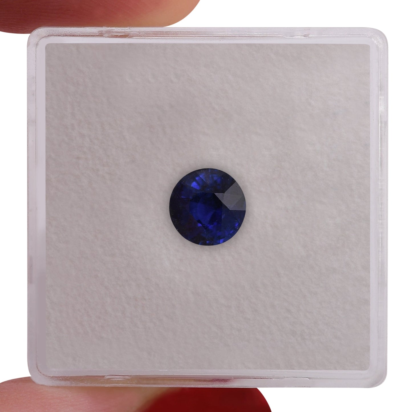 0,92 Karat blauer runder Saphir aus Sri Lanka