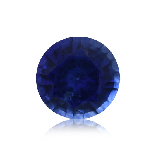1,01 Karat blauer runder Saphir aus Sri Lanka