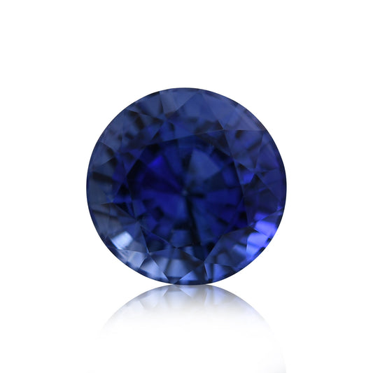 1,66 Karat blauer runder Saphir aus Sri Lanka