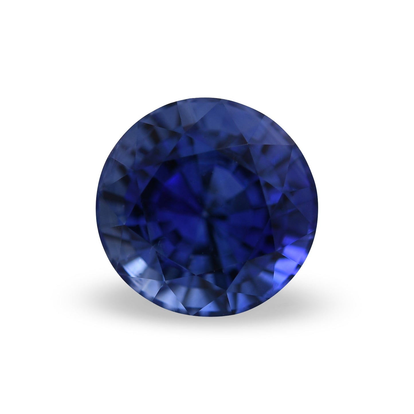 1,66 Karat blauer runder Saphir aus Sri Lanka