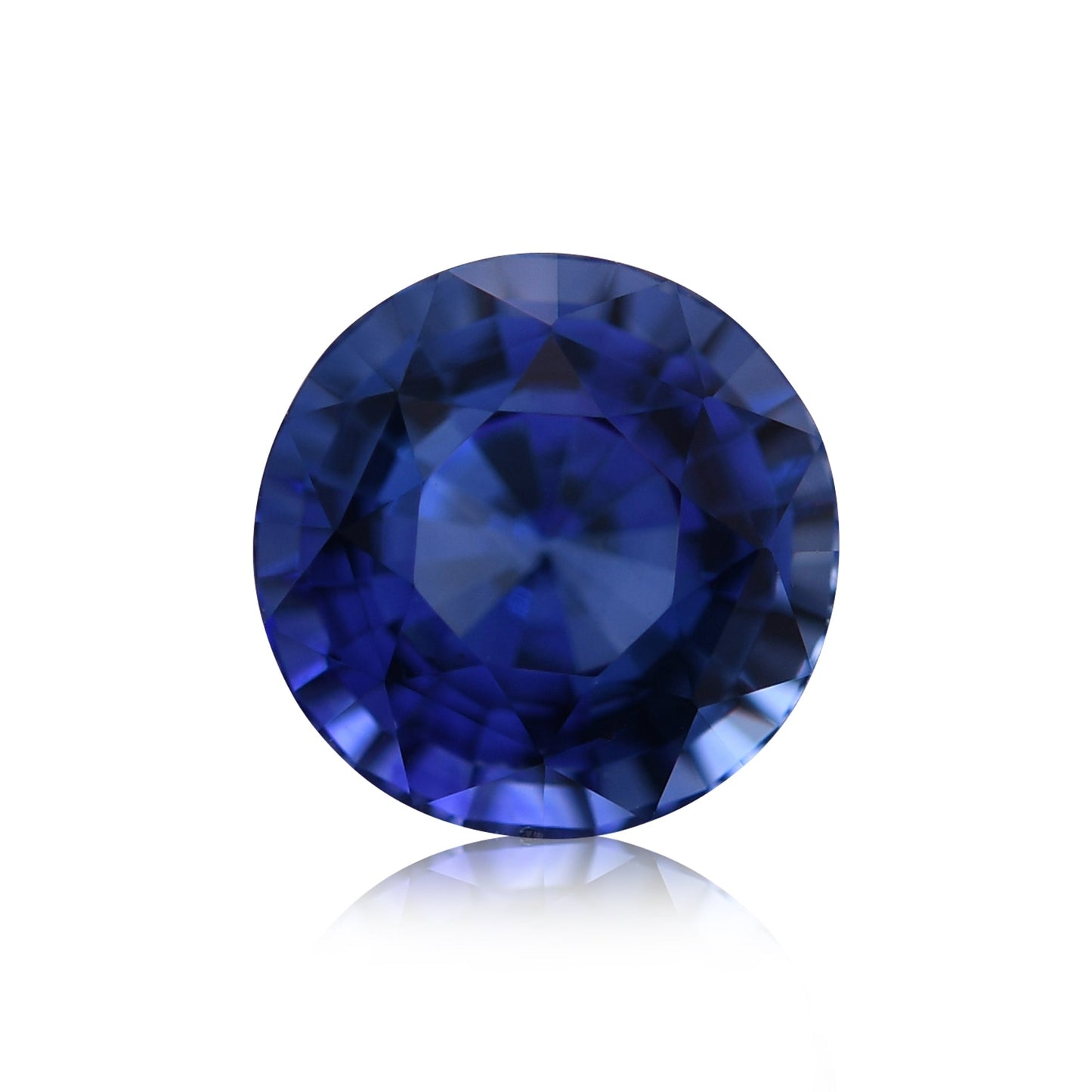 1,09 Karat blauer runder Saphir aus Sri Lanka