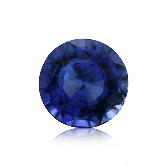 1,09 Karat blauer runder Saphir aus Sri Lanka
