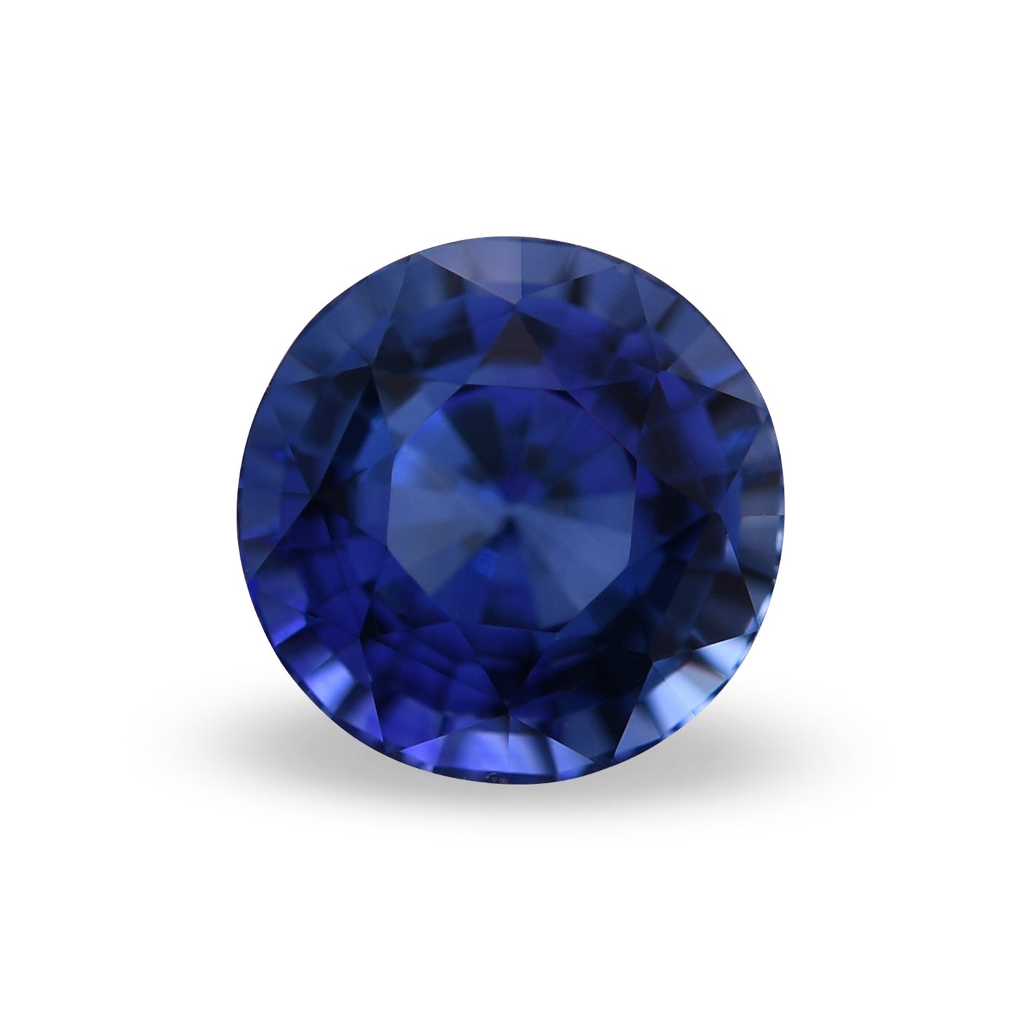 1,09 Karat blauer runder Saphir aus Sri Lanka