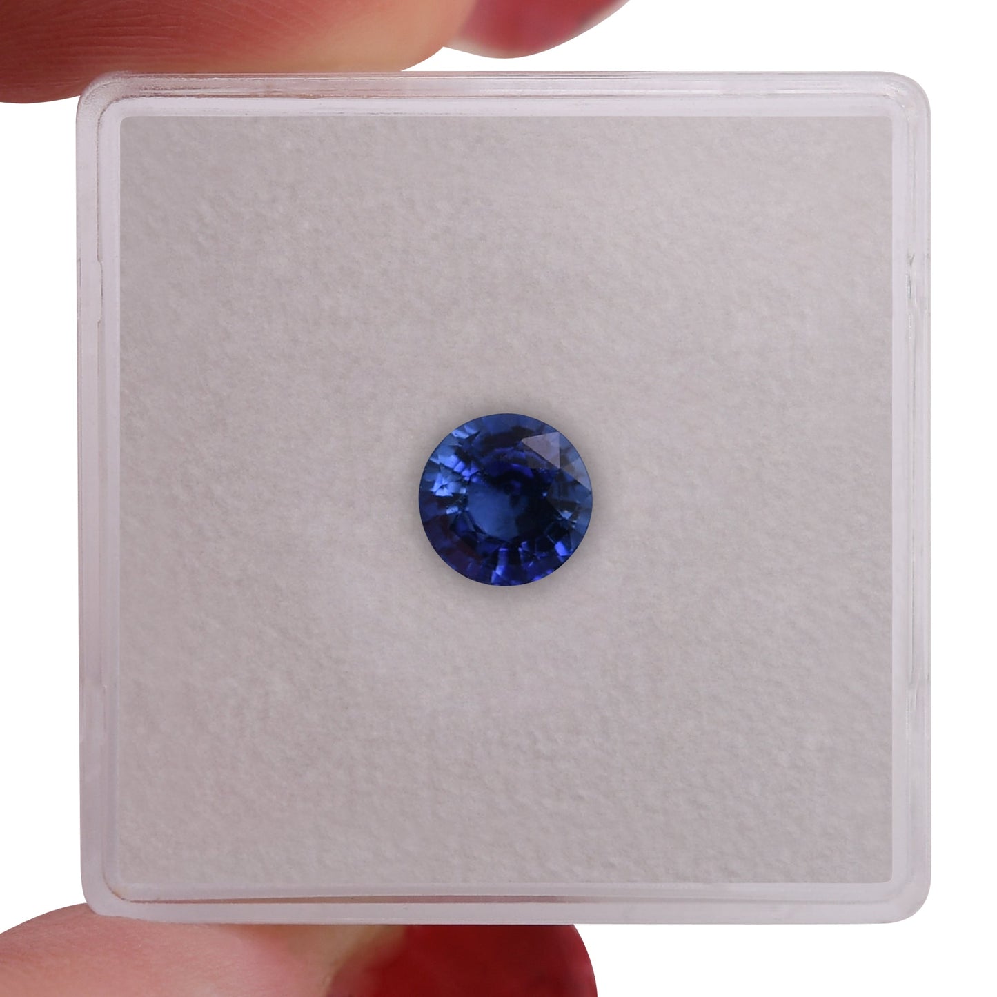 1,09 Karat blauer runder Saphir aus Sri Lanka