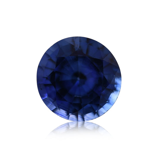 1,03 Karat blauer runder Saphir aus Sri Lanka