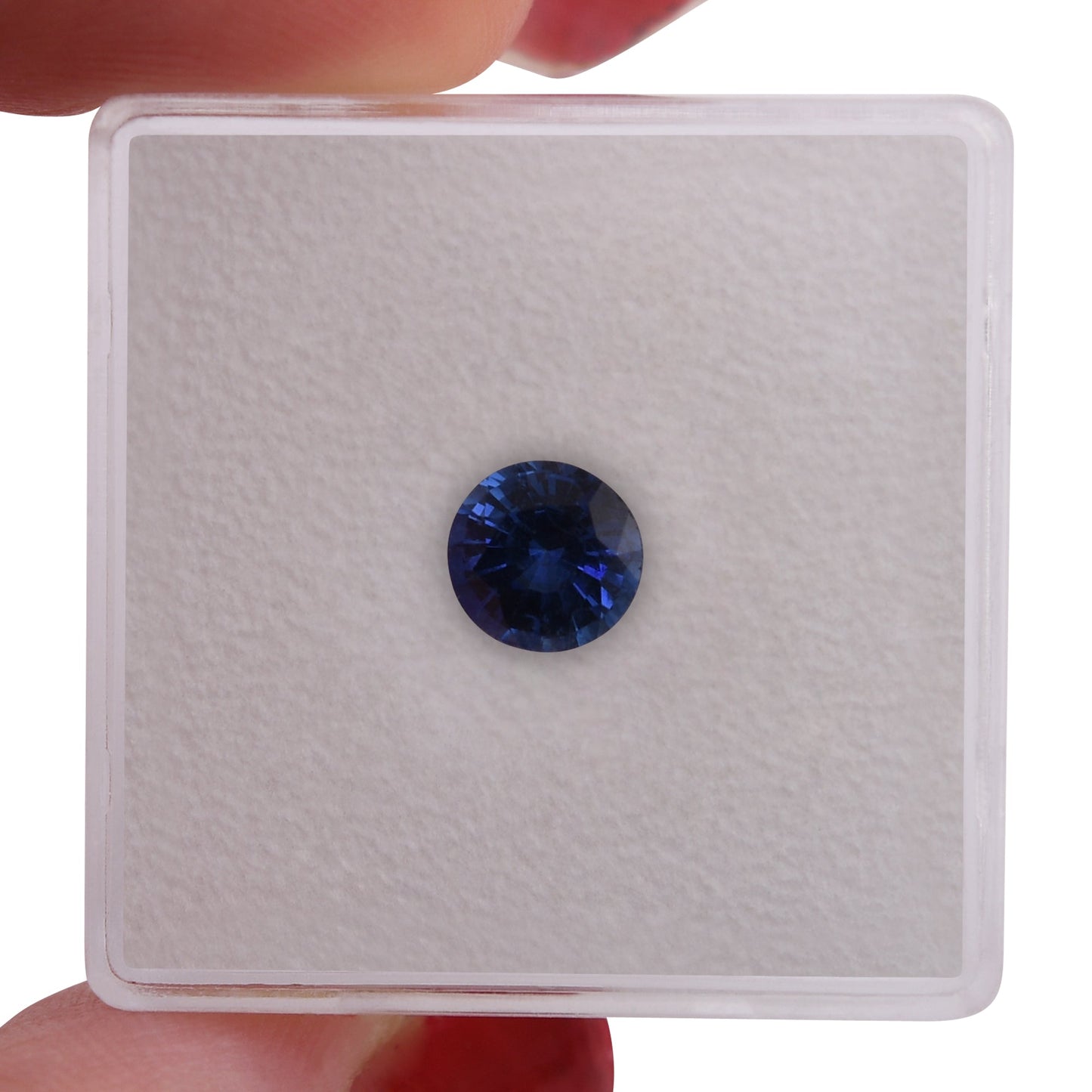 1,03 Karat blauer runder Saphir aus Sri Lanka