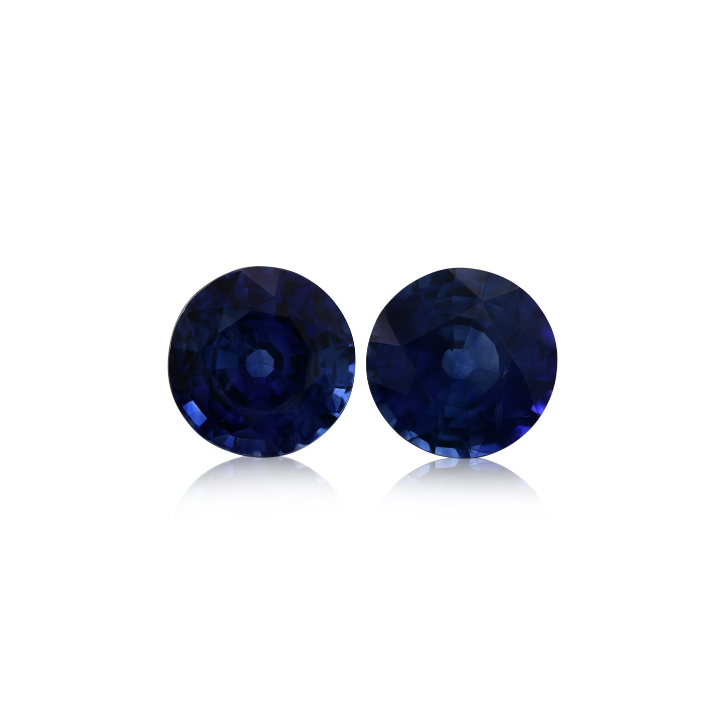 1,80 Karat blauer runder Saphir aus Sri Lanka