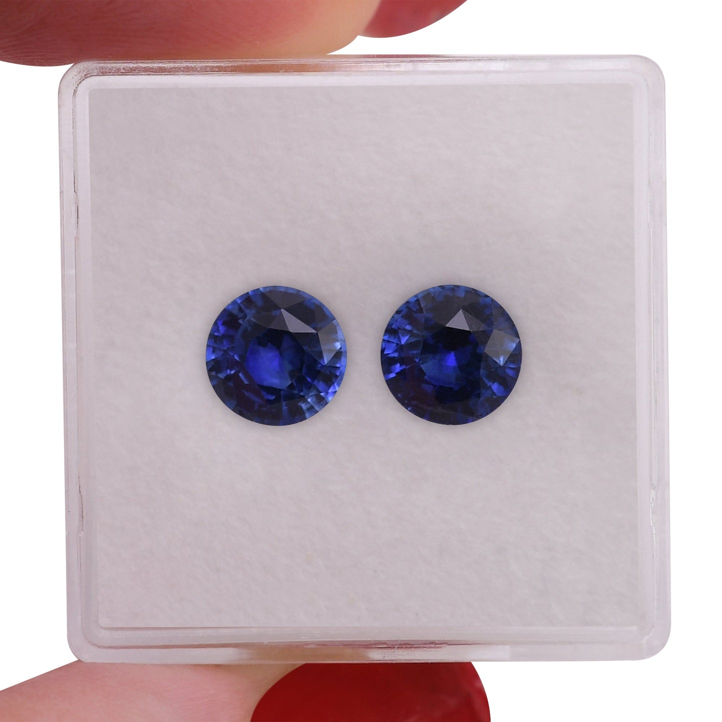 2,66 Karat blauer runder Saphir aus Sri Lanka