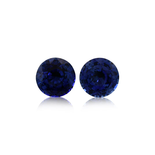 2,66 Karat blauer runder Saphir aus Sri Lanka