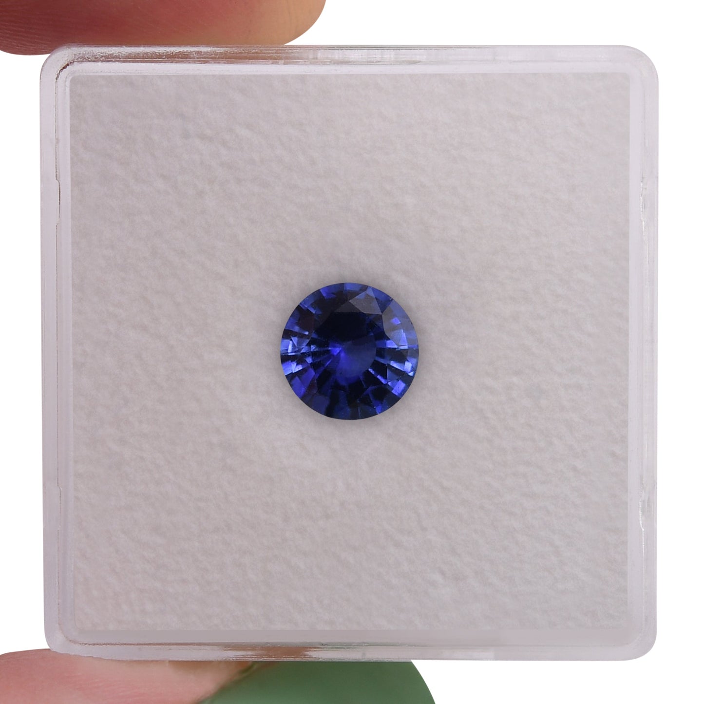 1,03 Karat blauer runder Saphir aus Sri Lanka