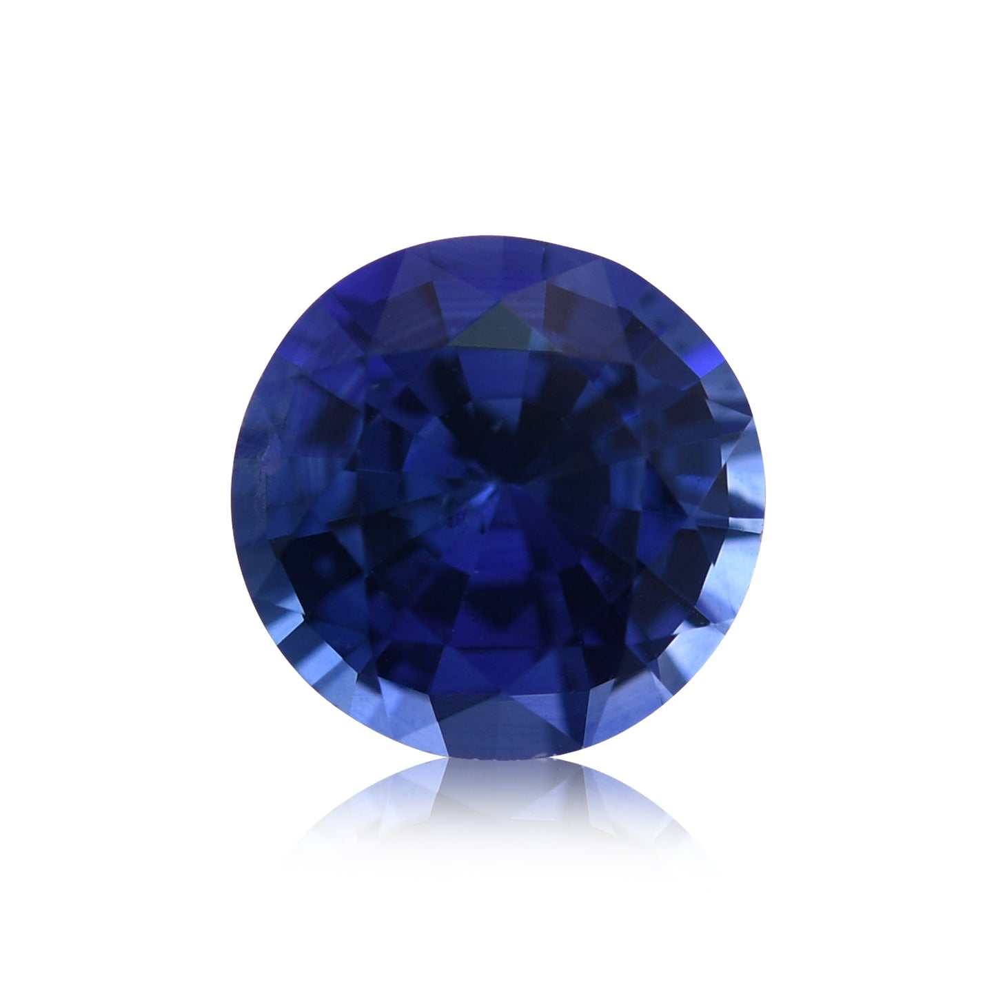 1,02 Karat blauer runder Saphir aus Sri Lanka