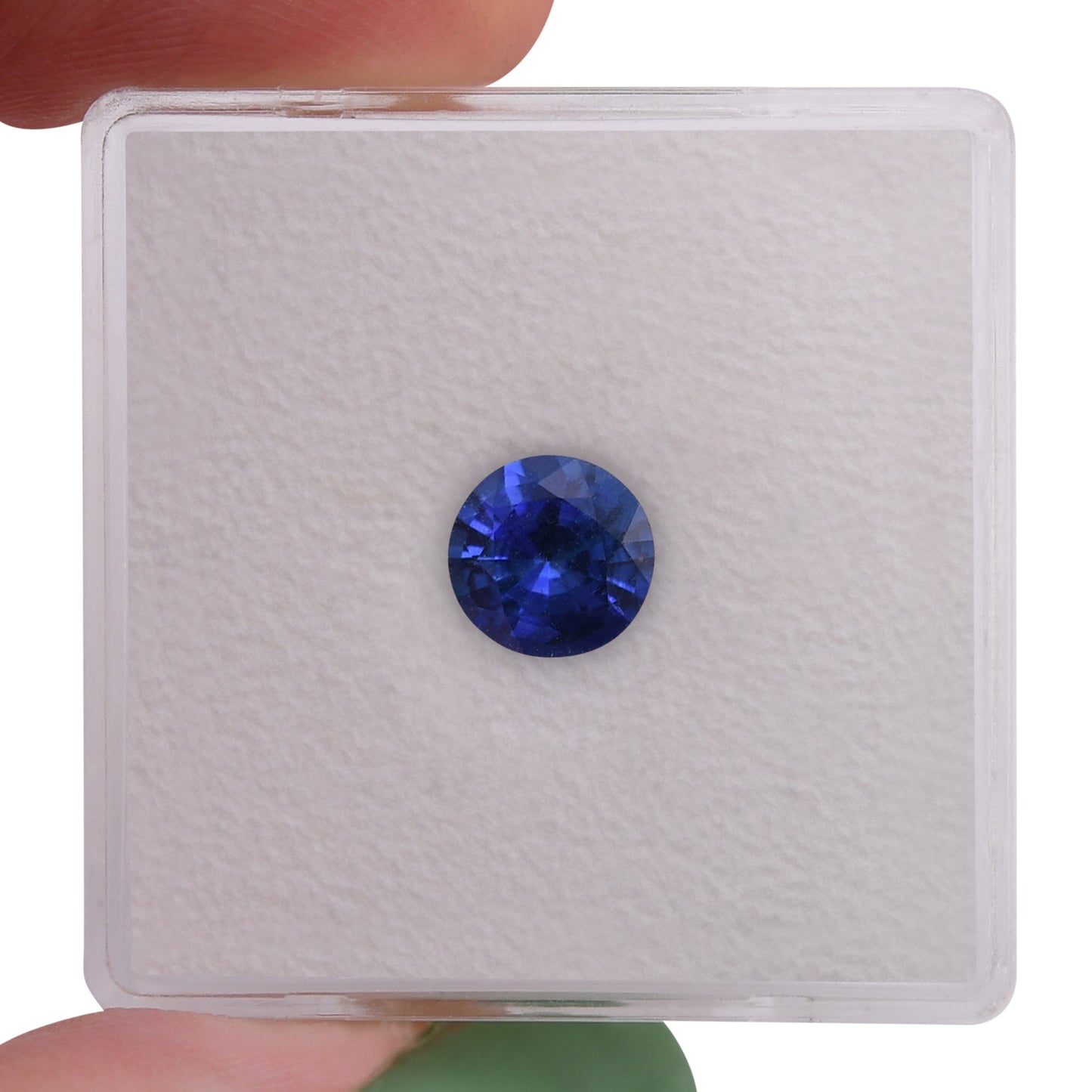 1,02 Karat blauer runder Saphir aus Sri Lanka