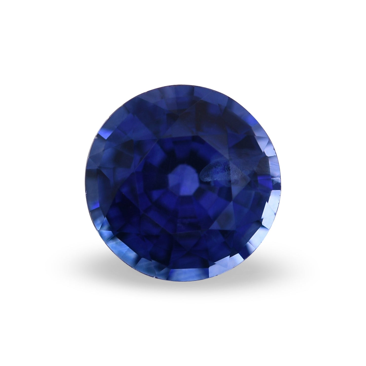 0,90 Karat blauer runder Saphir aus Sri Lanka