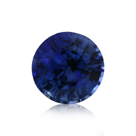 1,04 Karat blauer runder Saphir aus Sri Lanka