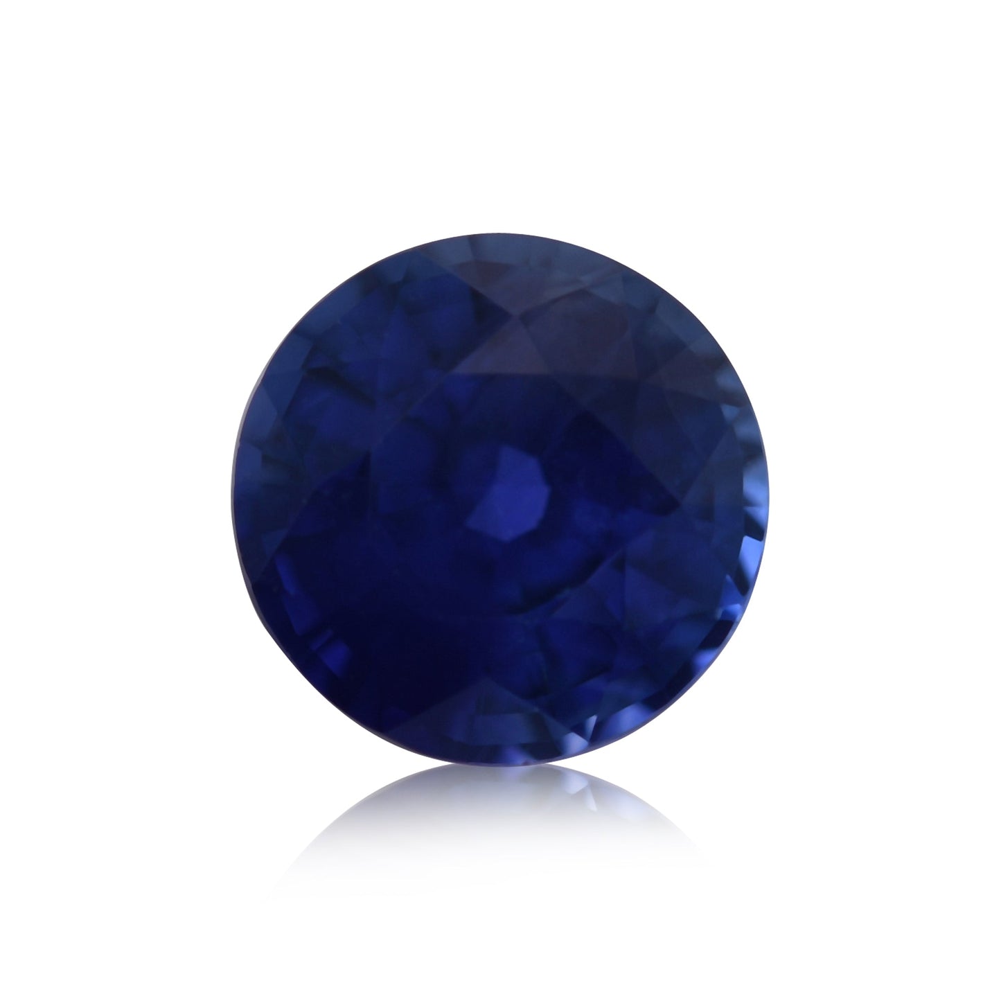 0,98 Karat blauer runder Saphir aus Sri Lanka