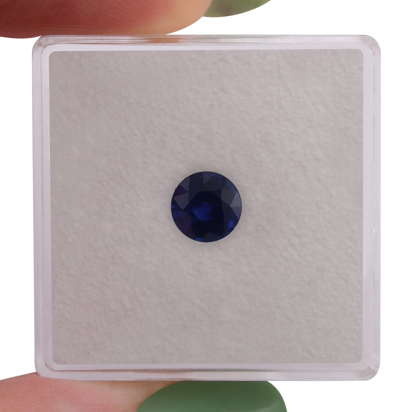 0,98 Karat blauer runder Saphir aus Sri Lanka
