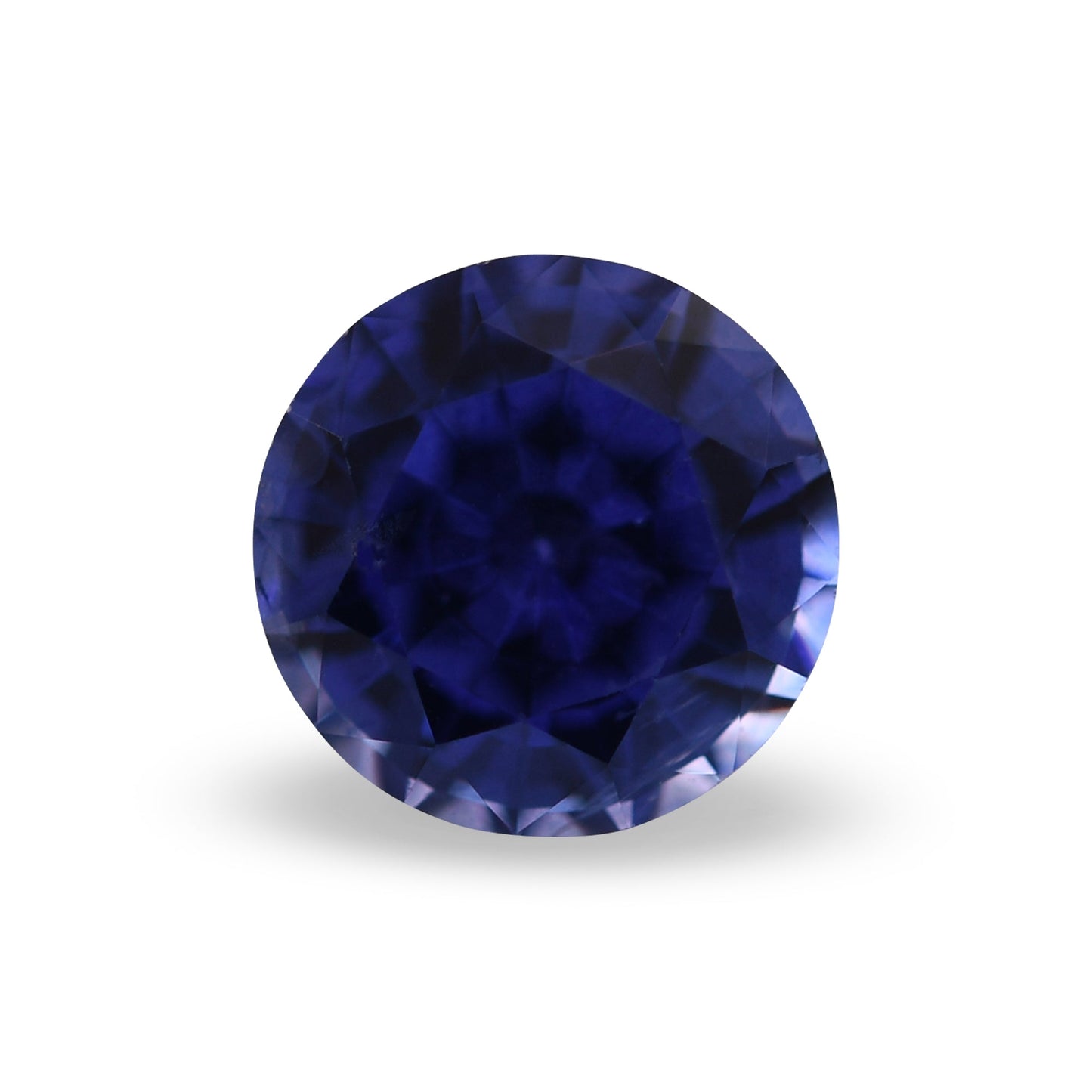 1,07 Karat blauer runder Saphir aus Sri Lanka