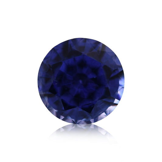 1,07 Karat blauer runder Saphir aus Sri Lanka