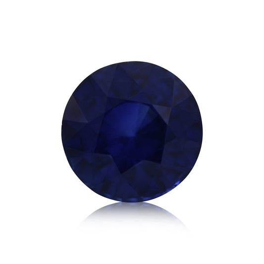 1,75 Karat blauer runder Saphir aus Sri Lanka