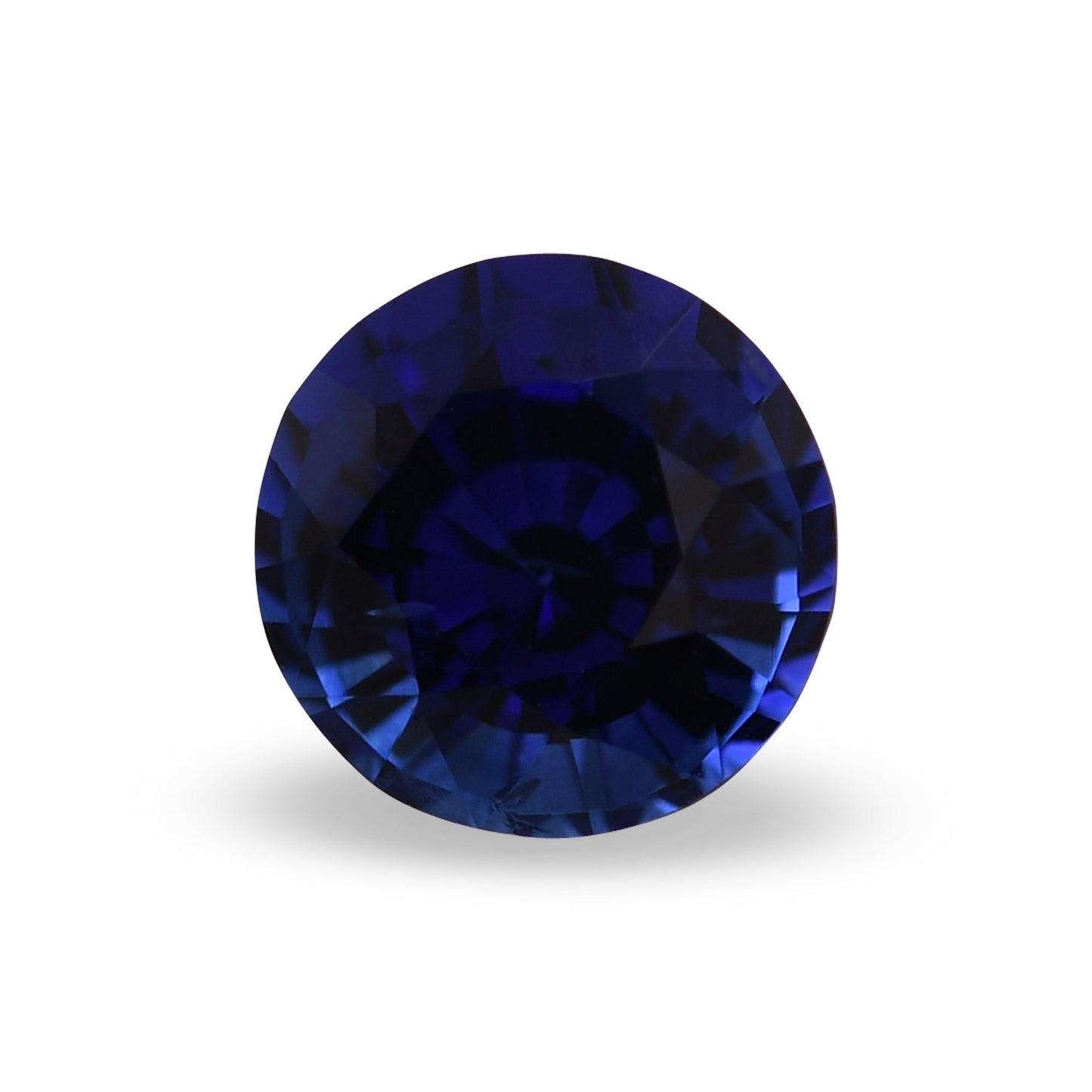 1,35 Karat blauer runder Saphir aus Sri Lanka